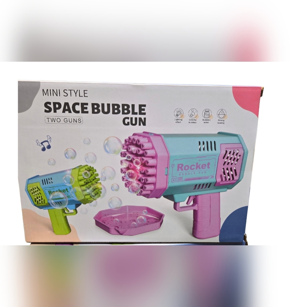 Bubble Gun Machine 2 Pack